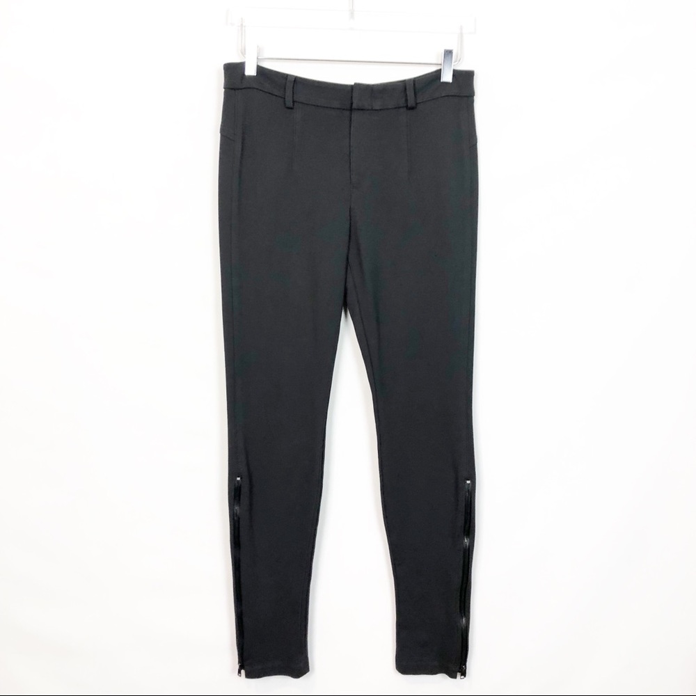 Vince Skinny Zip Ankle Charcoal Moto Legging 10